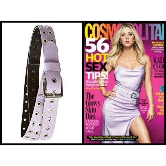 💕ALICE + OLIVIA💕 Eve Double Wrap Belt ~ Lavender - Picture 1 of 8